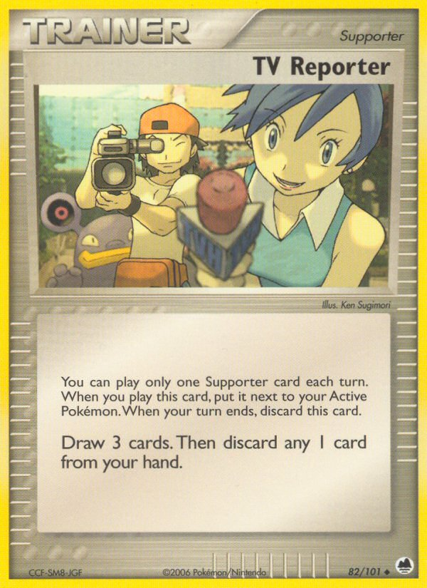 TV Reporter (82/101) [EX: Dragon Frontiers] | Odin's Place