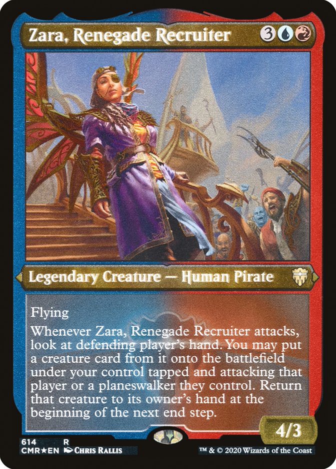 Zara, Renegade Recruiter (Etched) [Commander Legends] | Odin's Place