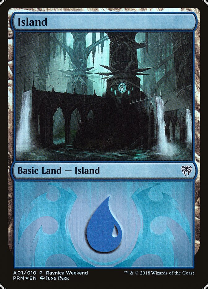 Island (A01) [Ravnica Allegiance Ravnica Weekend] | Odin's Place