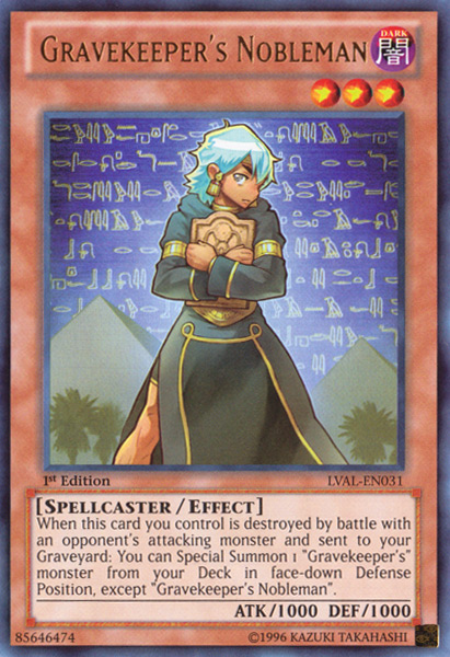 Gravekeeper's Nobleman [LVAL-EN031] Ultra Rare | Odin's Place