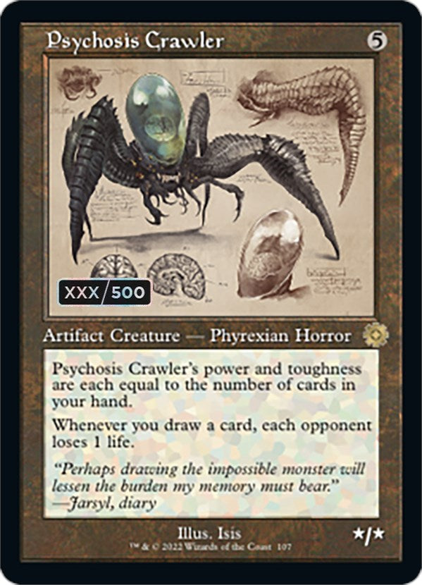 Psychosis Crawler (Retro Schematic) (Serialized) [The Brothers' War Retro Artifacts] | Odin's Place