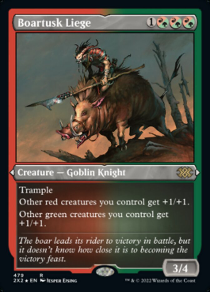 Boartusk Liege (Foil Etched) [Double Masters 2022] | Odin's Place
