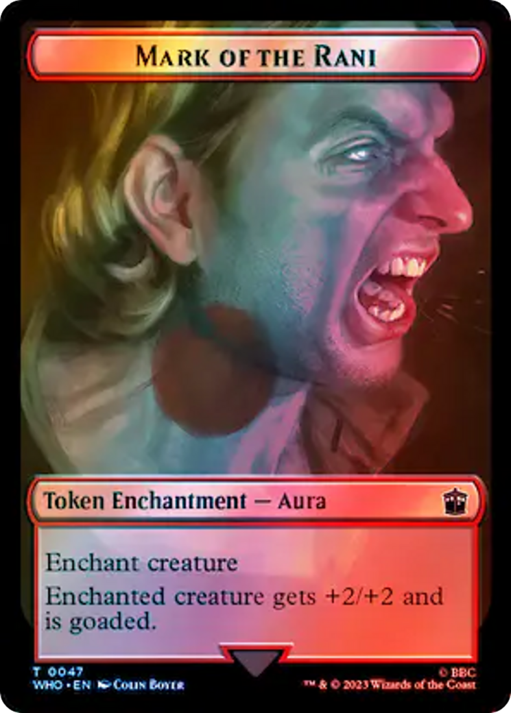 Soldier // Mark of the Rani Double-Sided Token (Surge Foil) [Doctor Who Tokens] | Odin's Place
