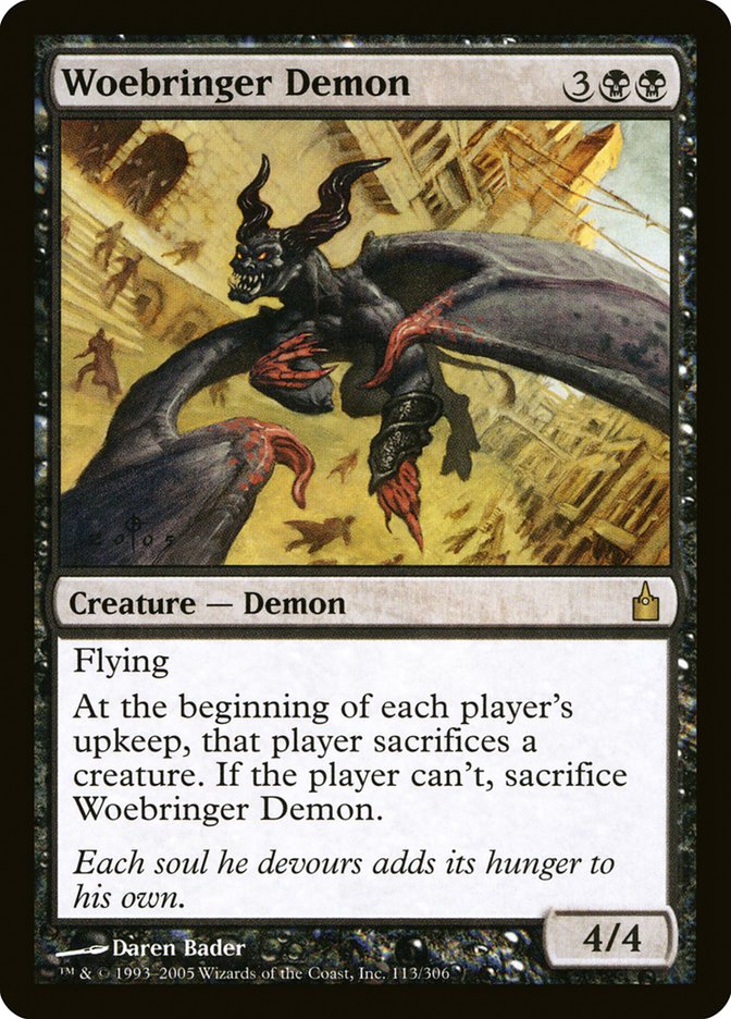 Woebringer Demon (113) [Ravnica: City of Guilds] | Odin's Place