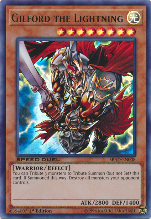 Gilford the Lightning [SBAD-EN008] Ultra Rare | Odin's Place