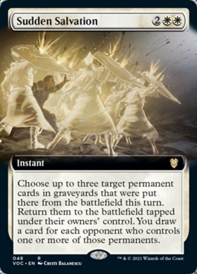 Sudden Salvation (Extended Art) [Innistrad: Crimson Vow Commander] | Odin's Place