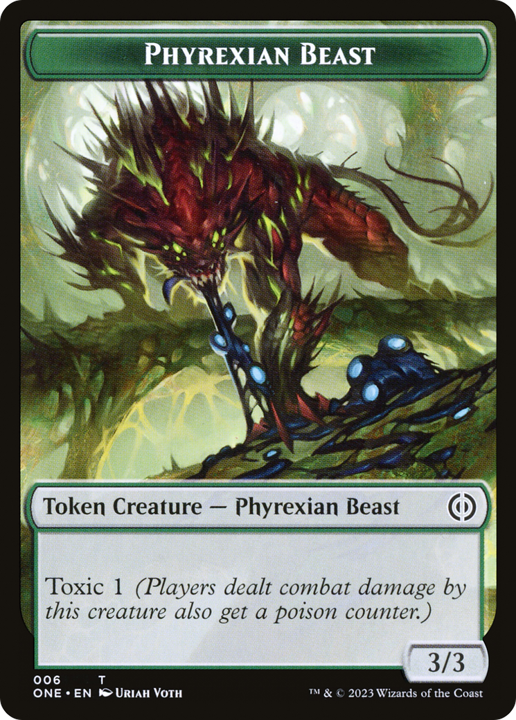 Phyrexian Goblin // Phyrexian Beast Double-Sided Token [Phyrexia: All Will Be One Tokens] | Odin's Place