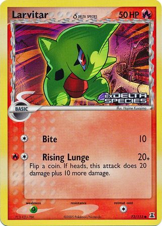 Larvitar (73/113) (Delta Species) (Stamped) [EX: Delta Species] | Odin's Place