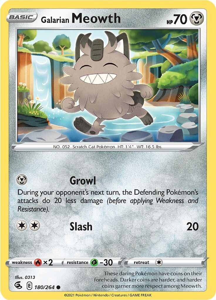 Galarian Meowth (180/264) [Sword & Shield: Fusion Strike] | Odin's Place