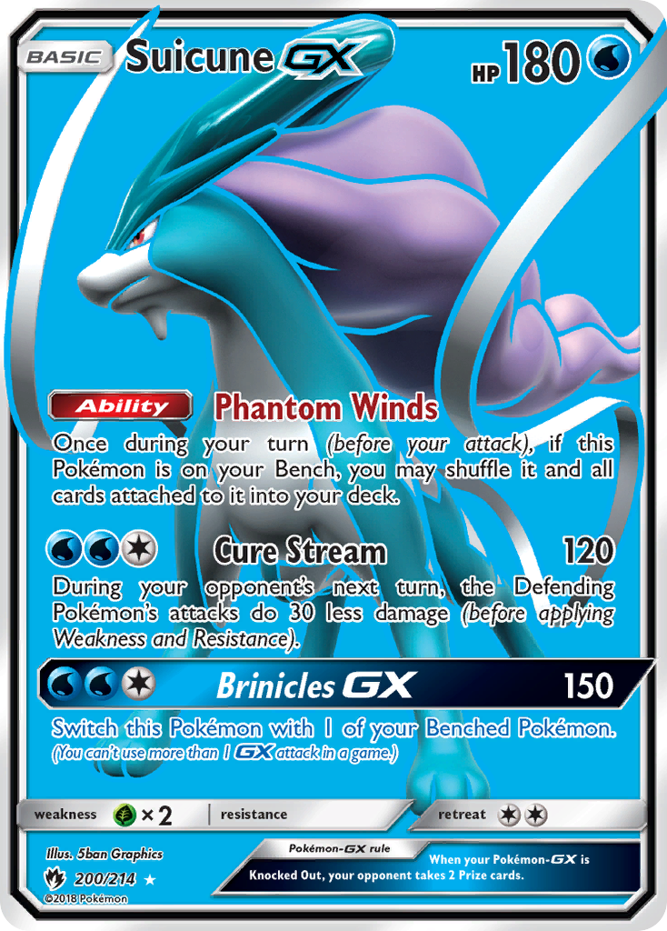 Suicune GX (200/214) [Sun & Moon: Lost Thunder] | Odin's Place