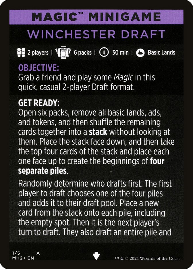 Winchester Draft (Magic Minigame) [Modern Horizons 2 Minigame] | Odin's Place