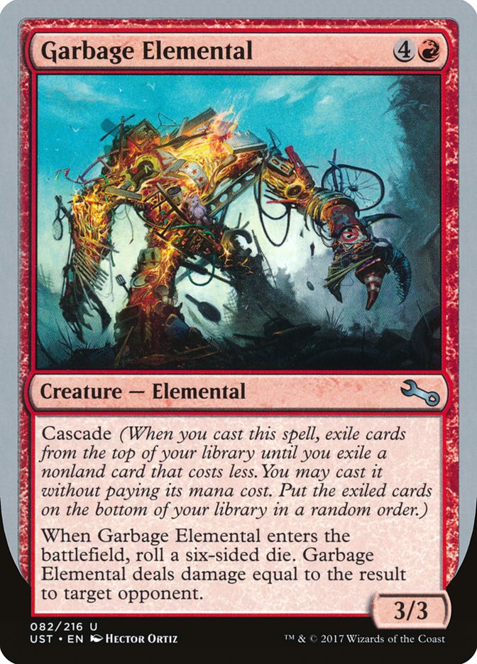 Garbage Elemental (82) (3/3 Creature) [Unstable] | Odin's Place