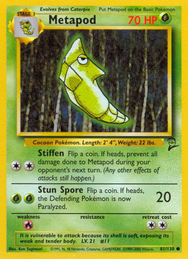 Metapod (81/130) [Base Set 2] | Odin's Place
