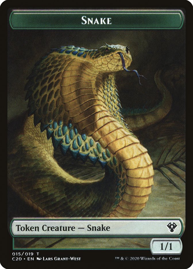 Beast (010) // Snake Double-Sided Token [Commander 2020 Tokens] | Odin's Place