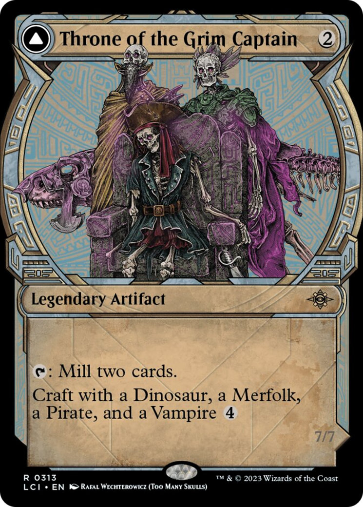 Throne of the Grim Captain // The Grim Captain (Showcase) [The Lost Caverns of Ixalan] | Odin's Place