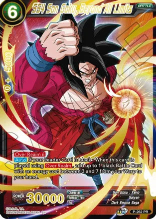 SS4 Son Goku, Beyond All Limits (Gold Stamped) (P-262) [Mythic Booster] | Odin's Place