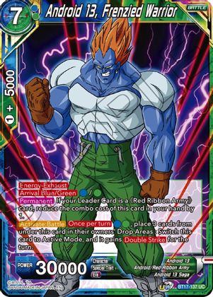 Android 13, Frenzied Warrior (BT17-137) [Ultimate Squad] | Odin's Place