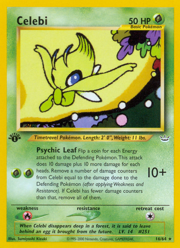 Celebi (16/64) [Neo Revelation 1st Edition] | Odin's Place