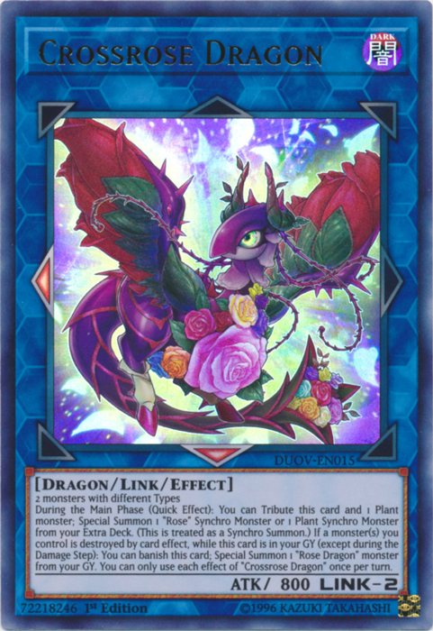 Crossrose Dragon [DUOV-EN015] Ultra Rare | Odin's Place