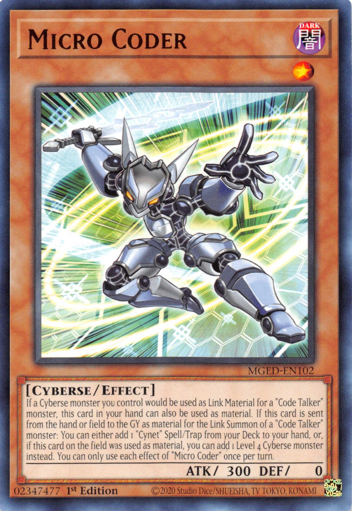 Micro Coder [MGED-EN102] Rare | Odin's Place