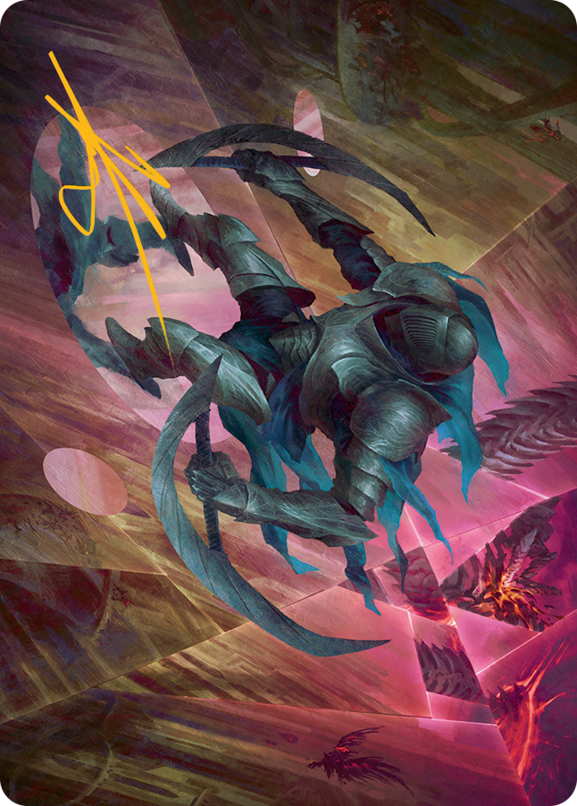 Xerex Strobe-Knight Art Card (Gold-Stamped Signature) [March of the Machine Art Series] | Odin's Place