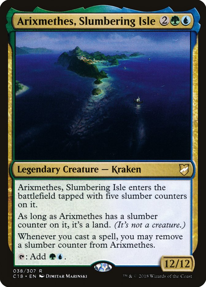 Arixmethes, Slumbering Isle (38) [Commander 2018] | Odin's Place