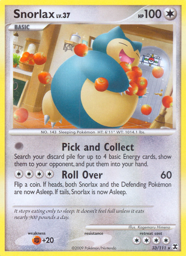 Snorlax (33/111) [Platinum: Rising Rivals] | Odin's Place