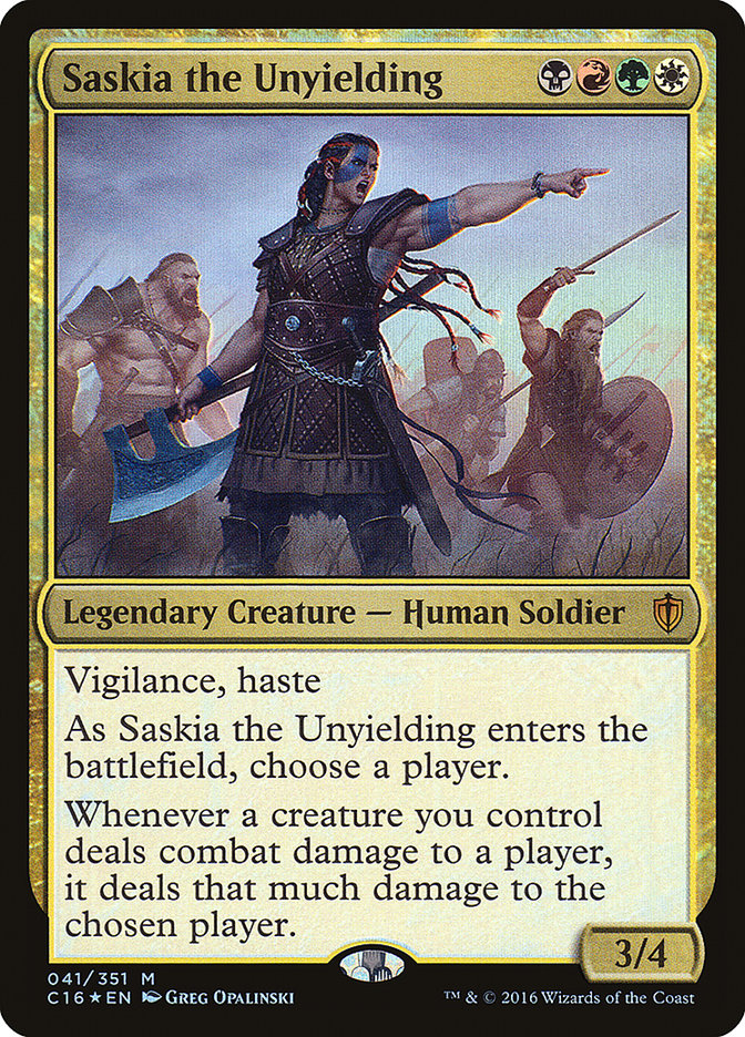 Saskia the Unyielding (41) [Commander 2016] | Odin's Place