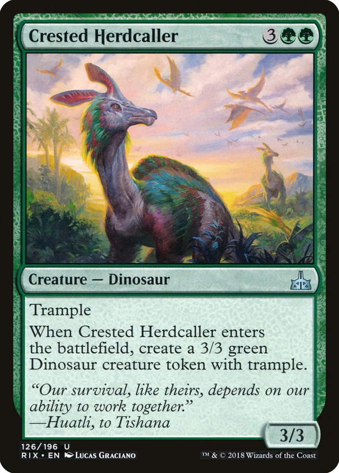 Crested Herdcaller (126) [Rivals of Ixalan] | Odin's Place