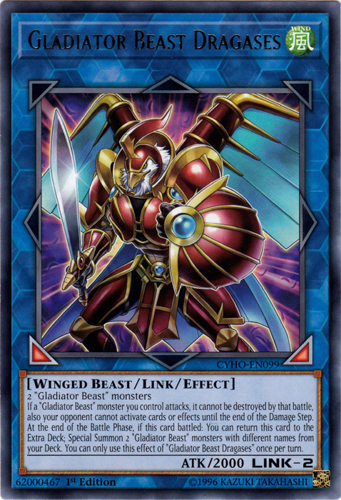 Gladiator Beast Dragases [CYHO-EN099] Rare | Odin's Place