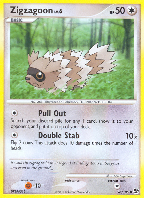 Zigzagoon (96/106) [Diamond & Pearl: Great Encounters] | Odin's Place