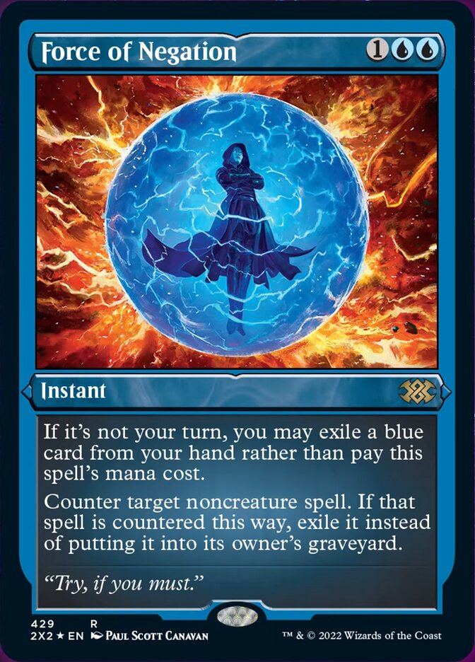 Force of Negation (Foil Etched) [Double Masters 2022] | Odin's Place