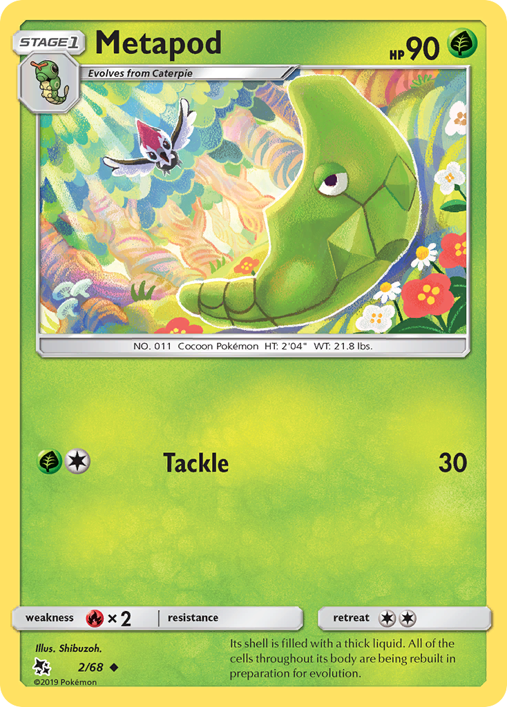 Metapod (2/68) [Sun & Moon: Hidden Fates] | Odin's Place