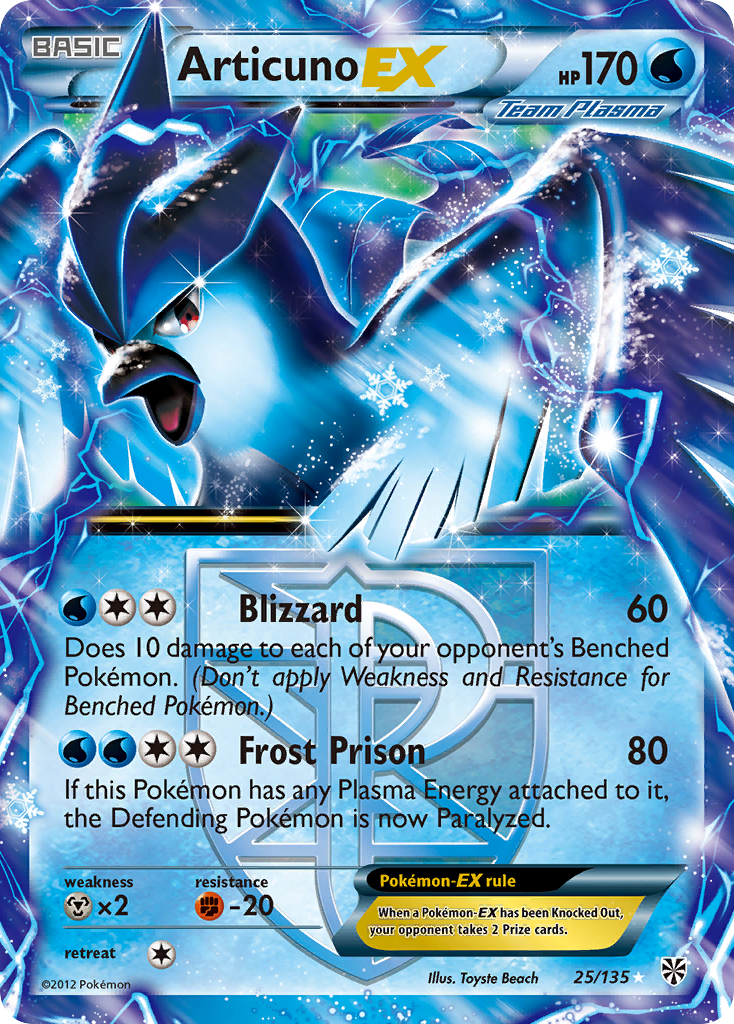 Articuno EX (25/135) [Black & White: Plasma Storm] | Odin's Place