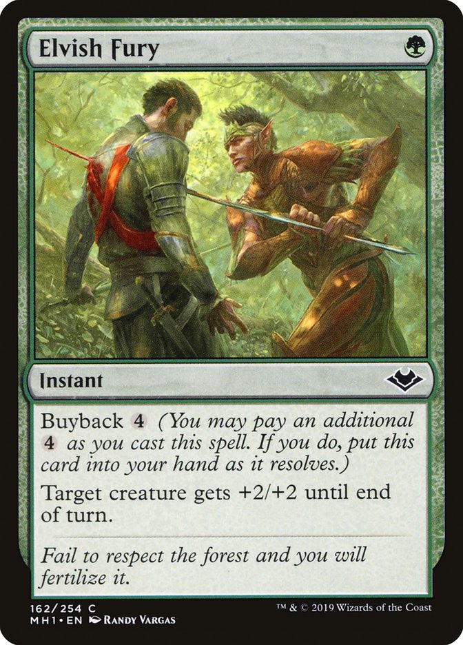 Elvish Fury (162) [Modern Horizons] | Odin's Place