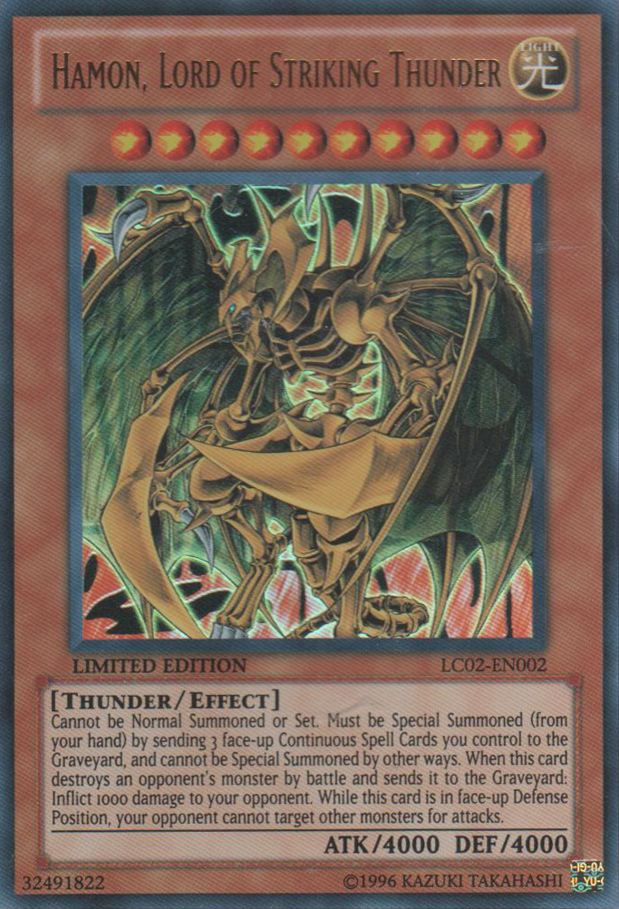 Hamon, Lord of Striking Thunder [LC02-EN002] Ultra Rare | Odin's Place