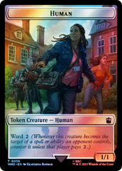 Human (0038) // Clue (0055) Double-Sided Token (Surge Foil) [Doctor Who Tokens] | Odin's Place