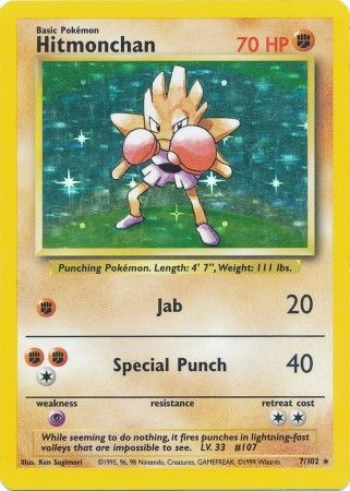 Hitmonchan (7/102) [Base Set Unlimited] | Odin's Place