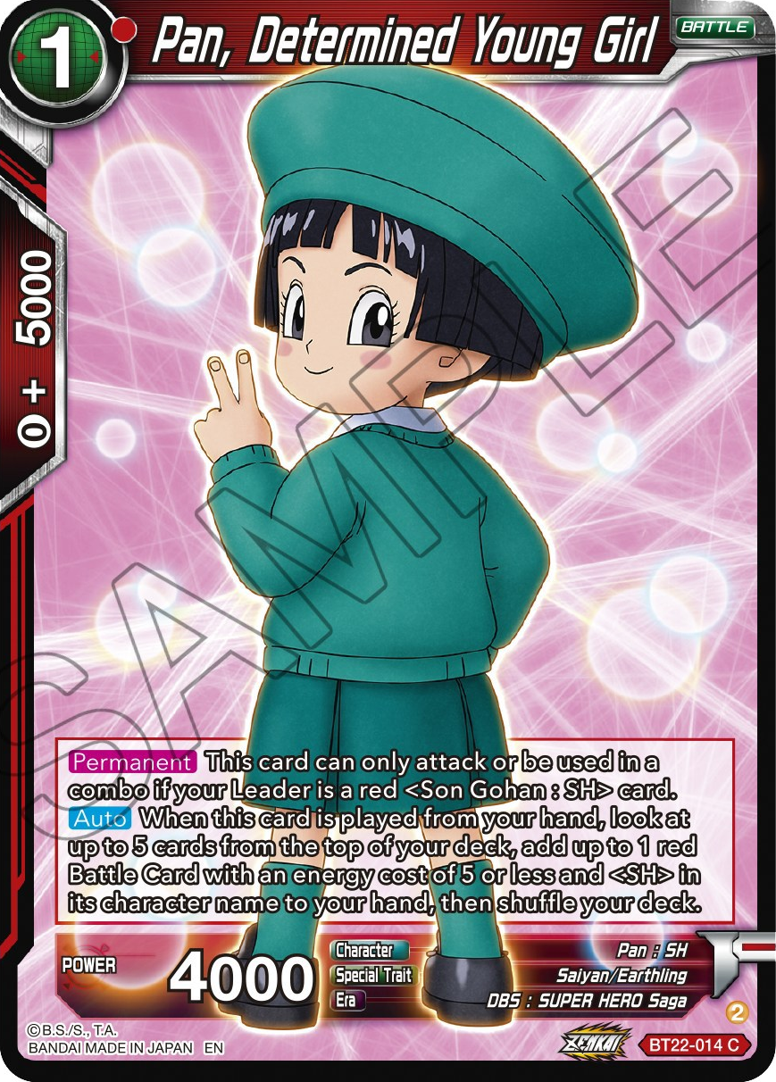 Pan, Determined Young Girl (BT22-014) [Critical Blow] | Odin's Place