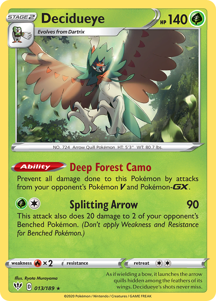 Decidueye (013/189) [Sword & Shield: Darkness Ablaze] | Odin's Place