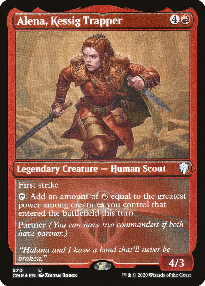 Alena, Kessig Trapper (Foil Etched) [Commander Legends] | Odin's Place