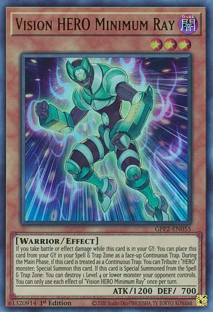 Vision HERO Minimum Ray [GFP2-EN055] Ultra Rare | Odin's Place