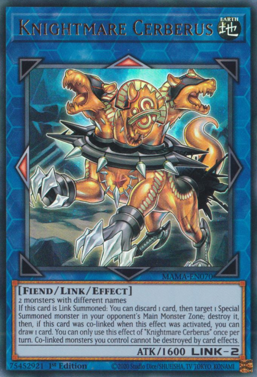 Knightmare Cerberus [MAMA-EN070] Ultra Rare | Odin's Place