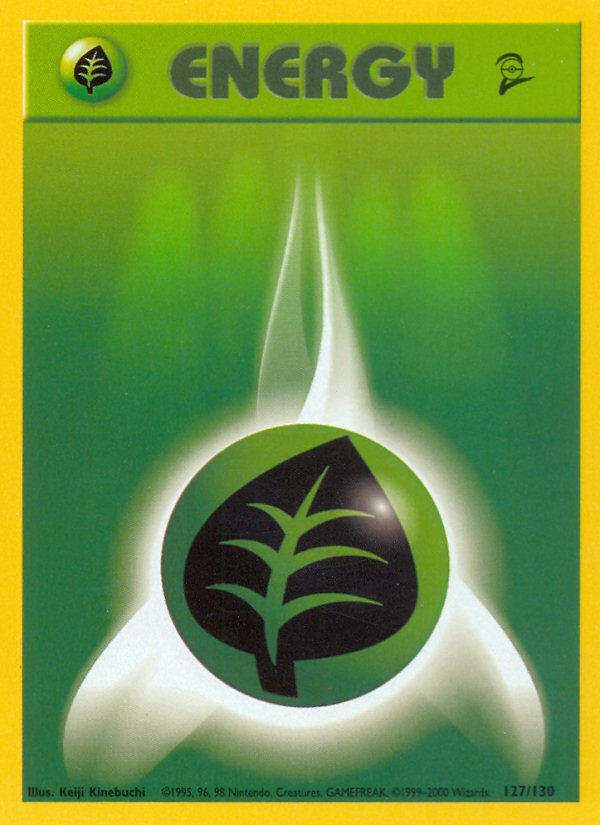 Grass Energy (127/130) [Base Set 2] | Odin's Place