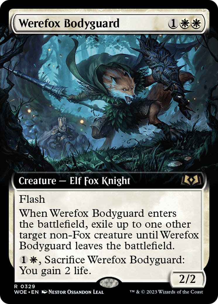 Werefox Bodyguard (Extended Art) [Wilds of Eldraine] | Odin's Place
