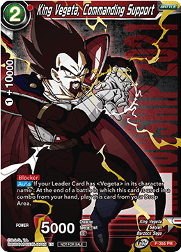 King Vegeta, Commanding Support (Gold Stamped) (P-355) [Tournament Promotion Cards] | Odin's Place