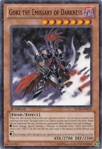 Gorz the Emissary of Darkness [BP01-EN014] Starfoil Rare | Odin's Place