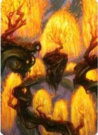 Grove of the Burnwillows Art Card [Zendikar Rising Art Series] | Odin's Place
