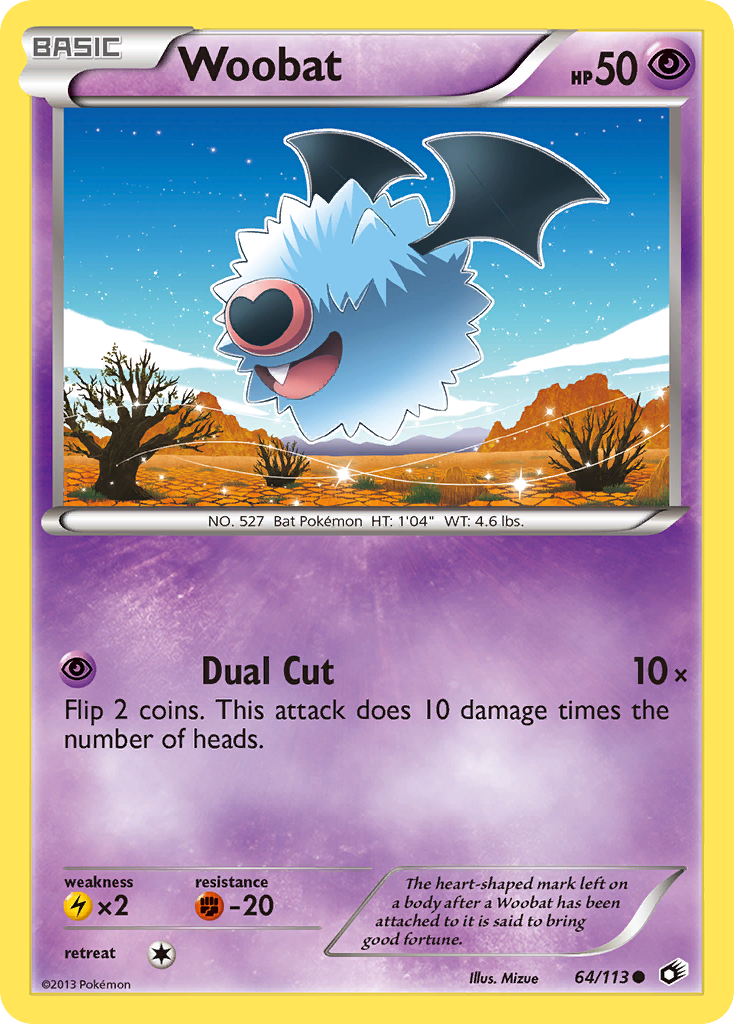 Woobat (64/113) [Black & White: Legendary Treasures] | Odin's Place