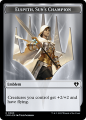 Elspeth, Sun's Champion Emblem // Copy (55) Double-Sided Token [Commander Masters Tokens] | Odin's Place